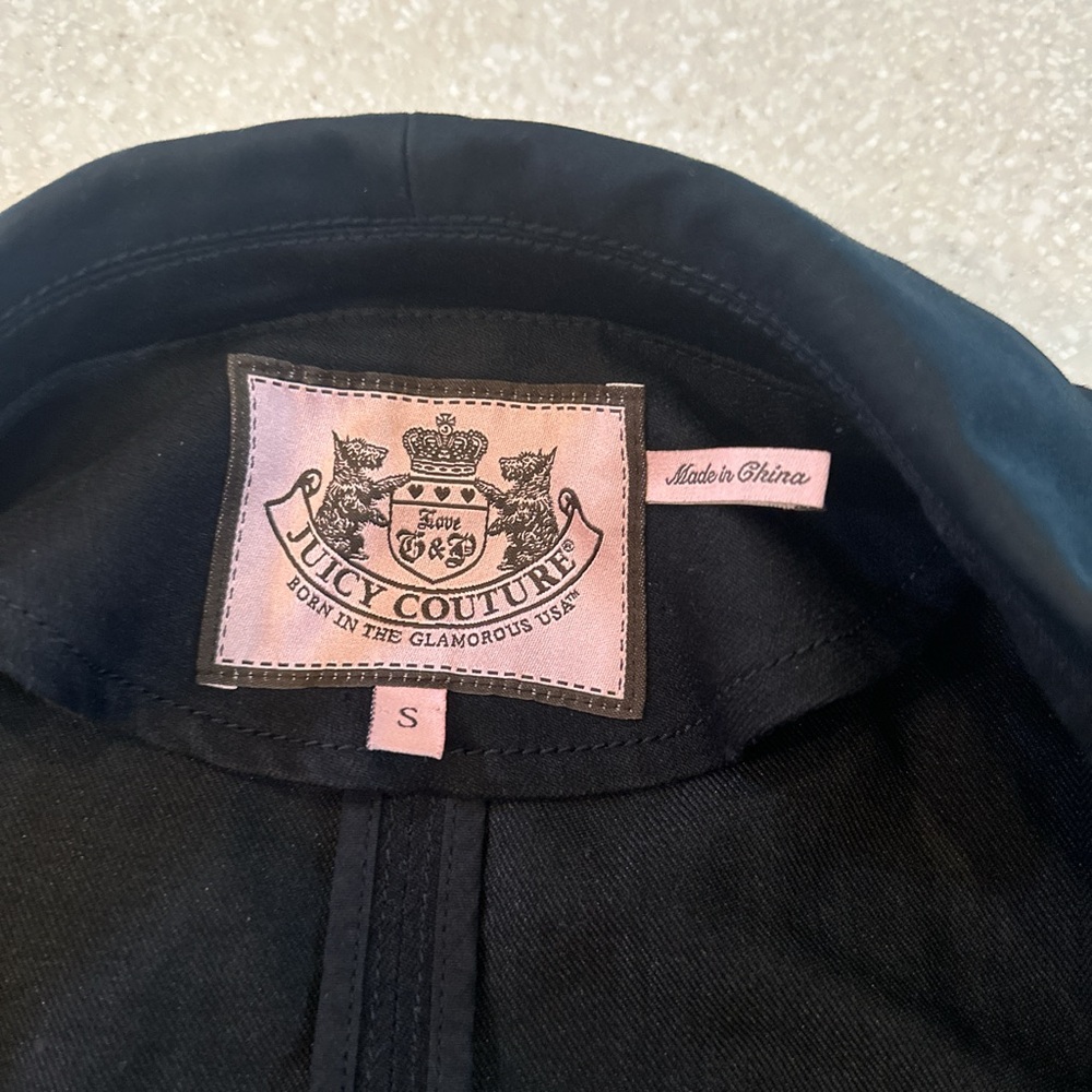 Juicy Couture Y2K Blazer Black Sz S